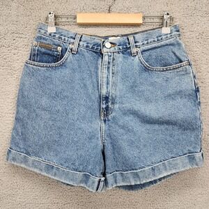 Calvin Klein Jeans Women's Size 12 Vtg Y2K‎ Denim Shorts High Waist Light Wash